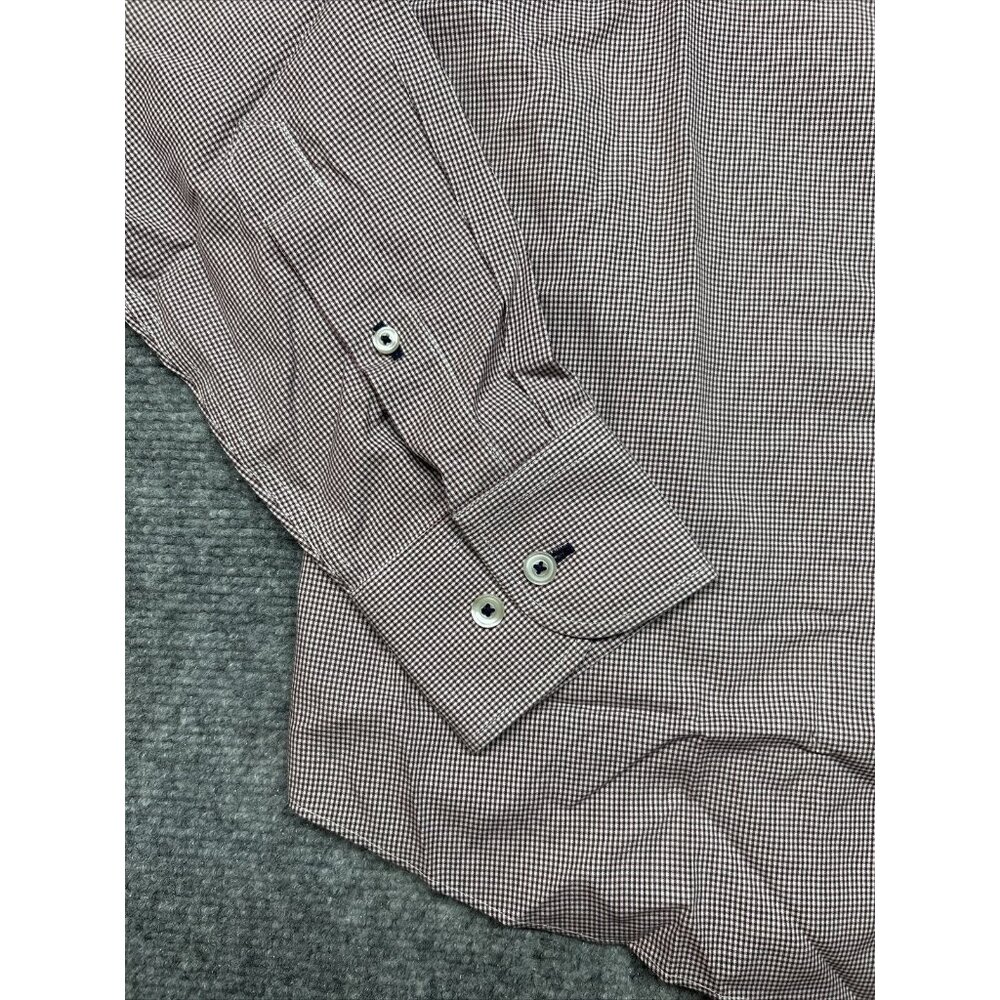 UNTUCKit Gargiulo Shirt Mens S Maroon Button Up Long Sleeve Wrinkle Free New - Picture 3 of 12